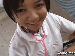 Thai Nudes presents: Asian nurse is sucking and titty fucking the cock